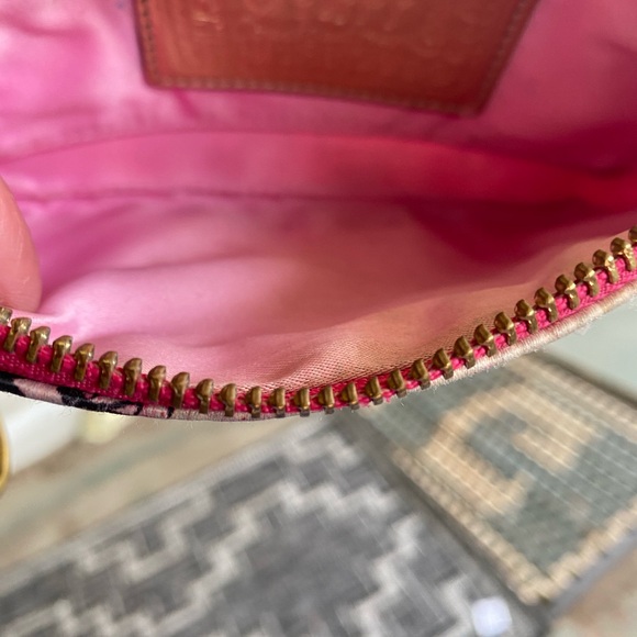 Coach Pink and Red Graffiti Clutch or WRISTLET - Picture 5 of 7